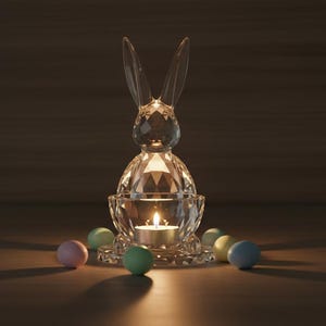 Archivo STL de conejito de Pascua / Plato para dulces imprimible en 3D / Decoración de mesa de primavera imagen 17