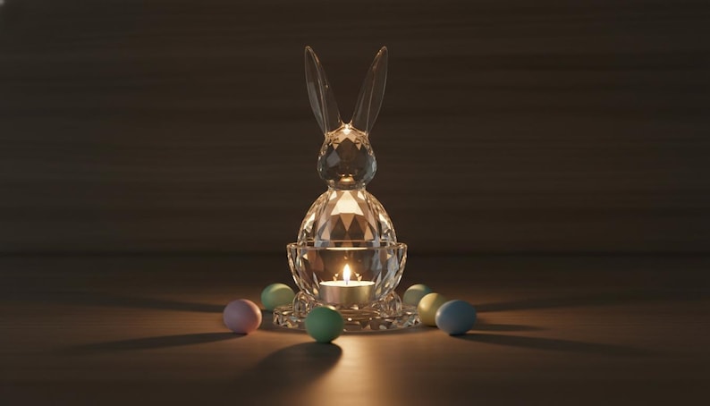 Archivo STL de conejito de Pascua / Plato para dulces imprimible en 3D / Decoración de mesa de primavera imagen 17