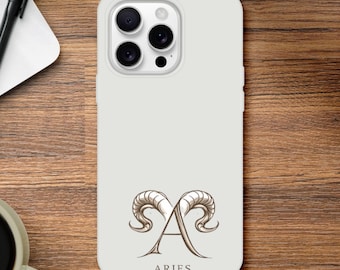 Capa flexível para iPhone com o signo de Áries