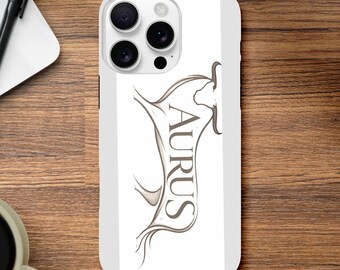 Capa resistente para iPhone 16 com o signo de Touro