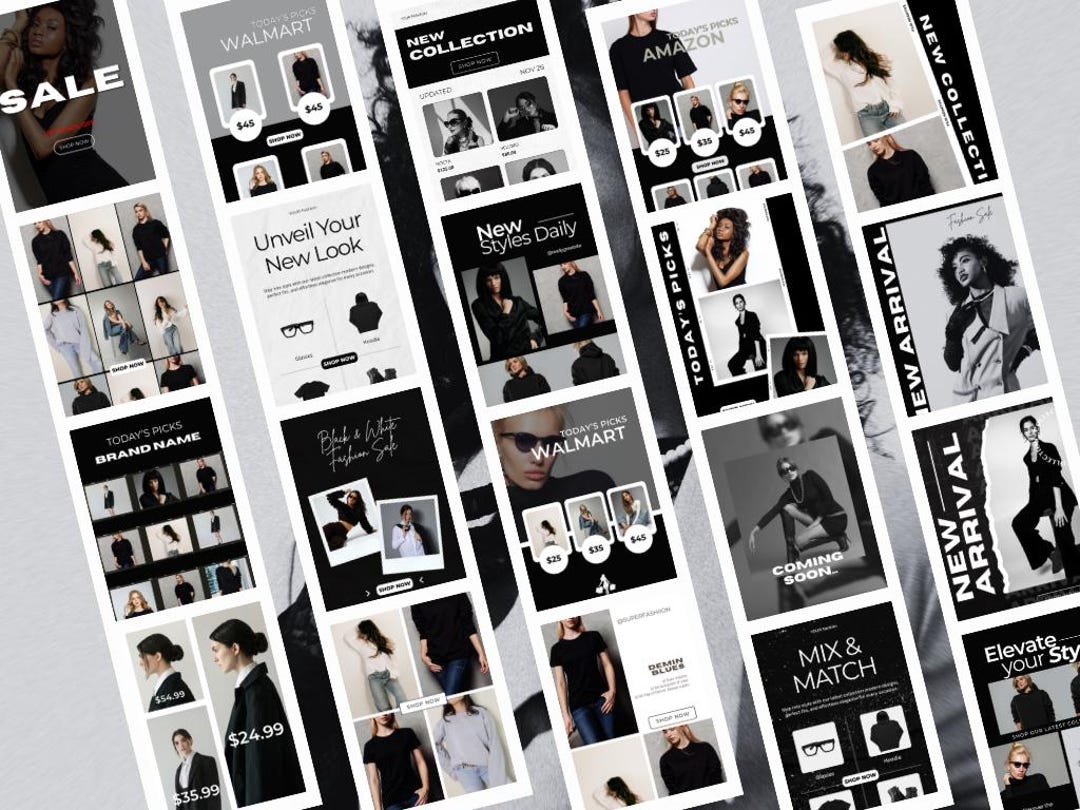 Monochrome Social Media Templates | LTK & Instagram Canva Posts (22 ...