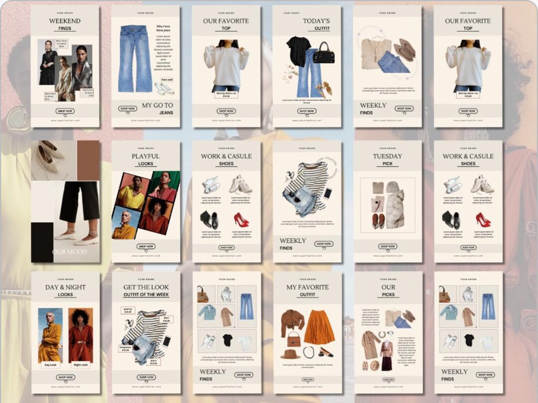 Neutral Social Media Templates | LTK & Instagram Canva Posts (26-piece ...