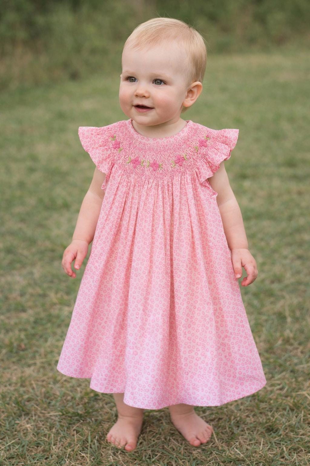 smocked birthday dress 12 months Happy Birthday Bishop Dress | Birthday Girl Outfit | Smocked