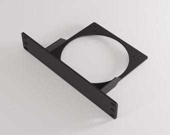 1U 10-Inch Rack Vertical 140mm Fan Mount – Open Design