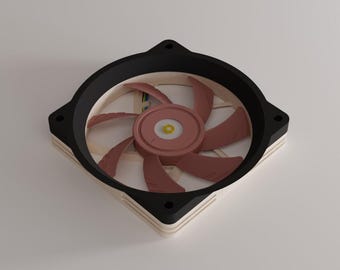 Custom Height 120mm CPU Fan Duct for SFF PC Cases – Direct Airflow Shroud