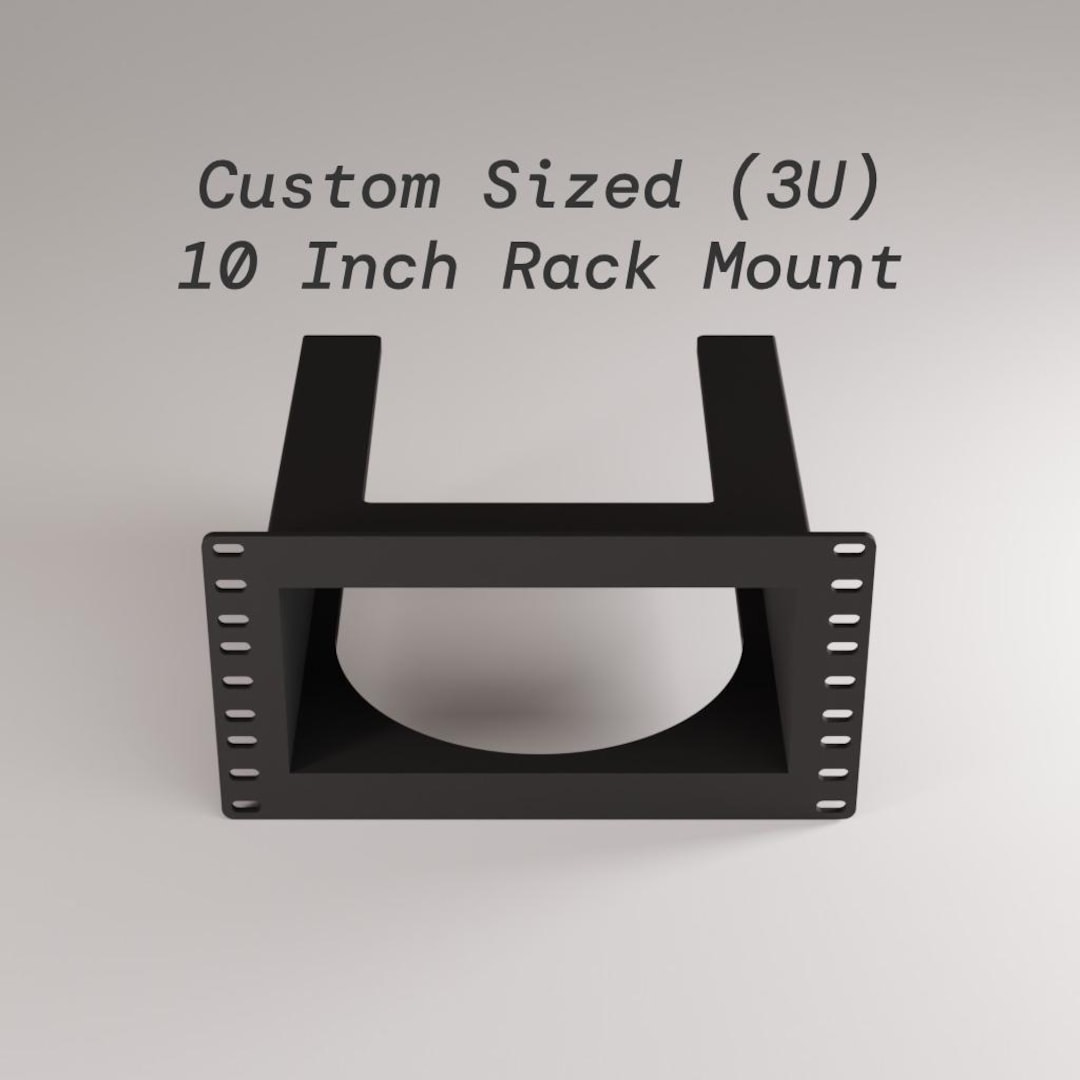 3U 10-inch Custom Sized Rack Mount - Made to Your Width, Height & Depth ...