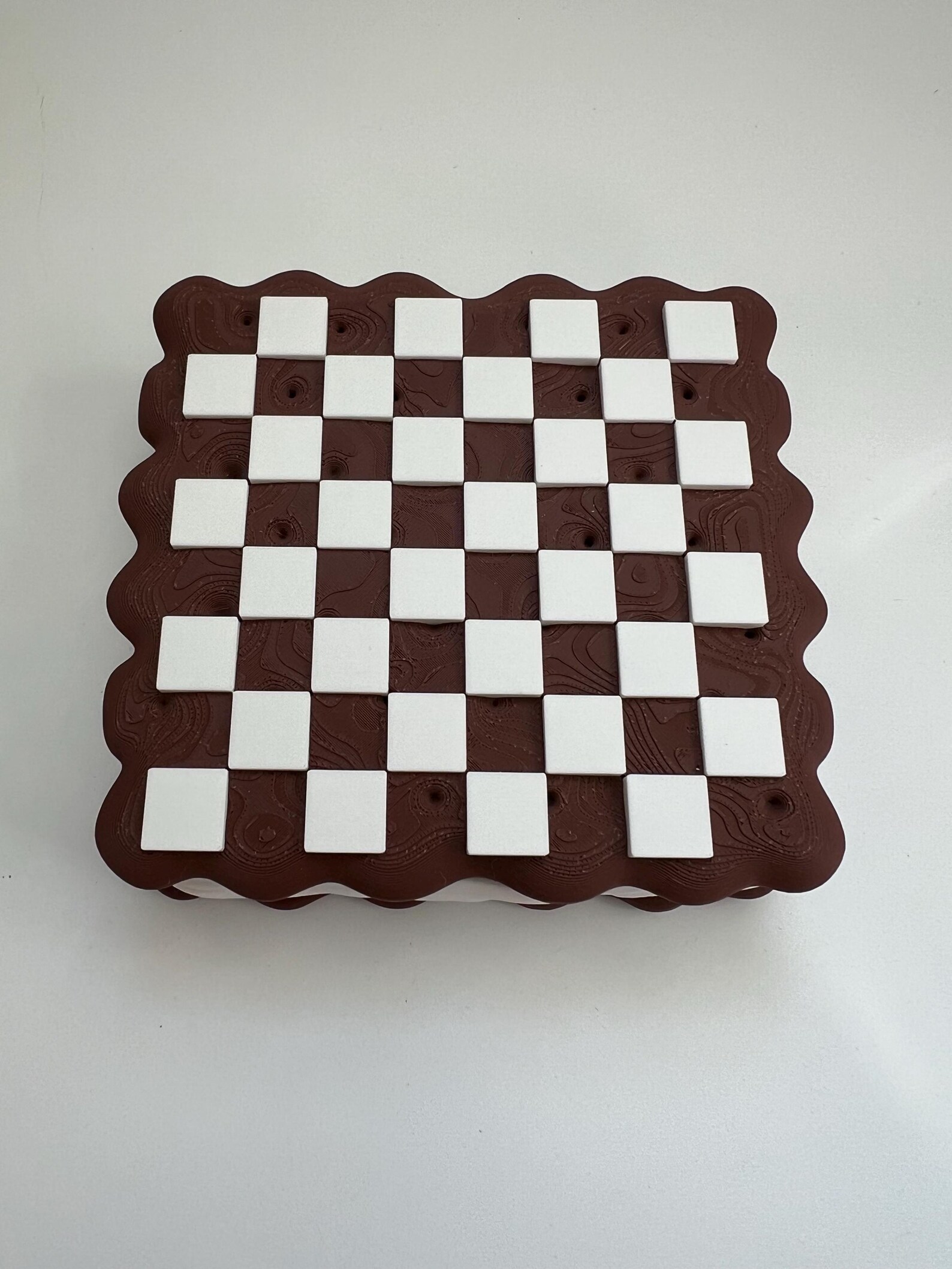 3D Printed Ice Cream Sandwich Checkers Game – Travel Board With Cone ...