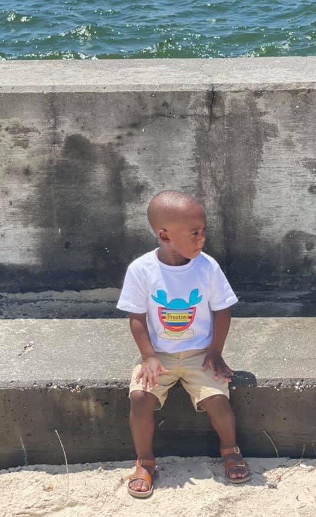 Beach Shirt, Boy Summer Shirt, Monogram Boy Shirt, Ocean Shirt