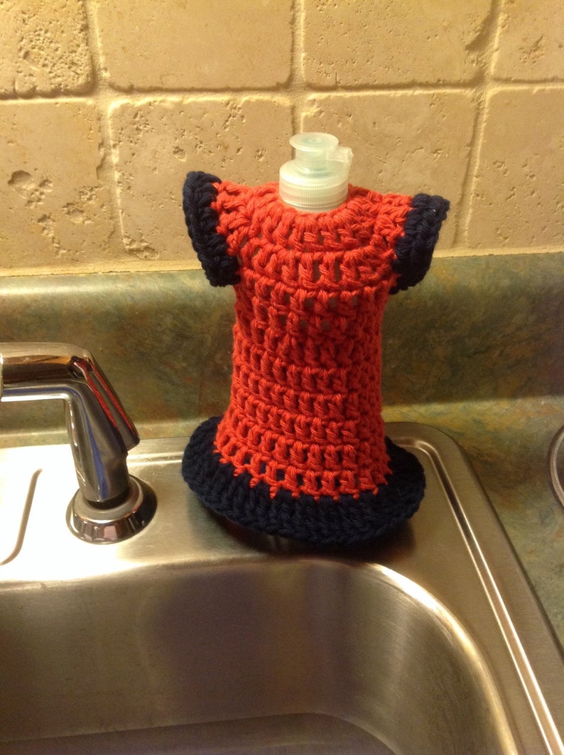Crochet Kitchen Dishcloth Dress Made to Order Cotton Dishcloth Etsy