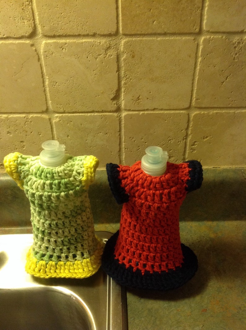 Crochet Kitchen Dishcloth Dress Made to Order Cotton Dishcloth Etsy