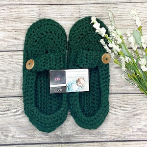 Crochet Loafer Slipper - Crochet Women  Slippers - Adult Crochet Slippers - Home Shoes - Extra Thick Slippers