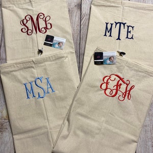 Monogrammed Laundry Bag, Graduation Gift, Laundry Hamper, Monogram Clothes Hamper, Personalized Monogrammed Laundry Bag, College Gift, Dorm