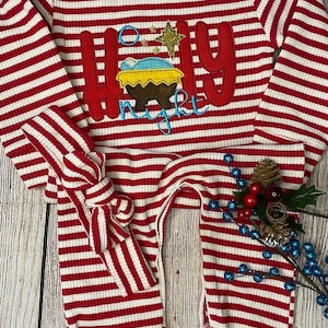 My First Christmas Outfit, Infant Christmas Set, Baby Christmas Outfit, Personalized Christmas Outfit, Christmas Outfit &Matching Headband
