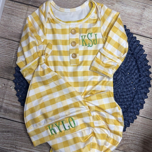 Monogrammed Gown Etsy