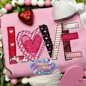 Love Valentines Shirt,  Valentine Appliqué Shirt, Valentine Hearts, My First Valentines, Valentine Monogram, Monogram Shirt, Valentine Love