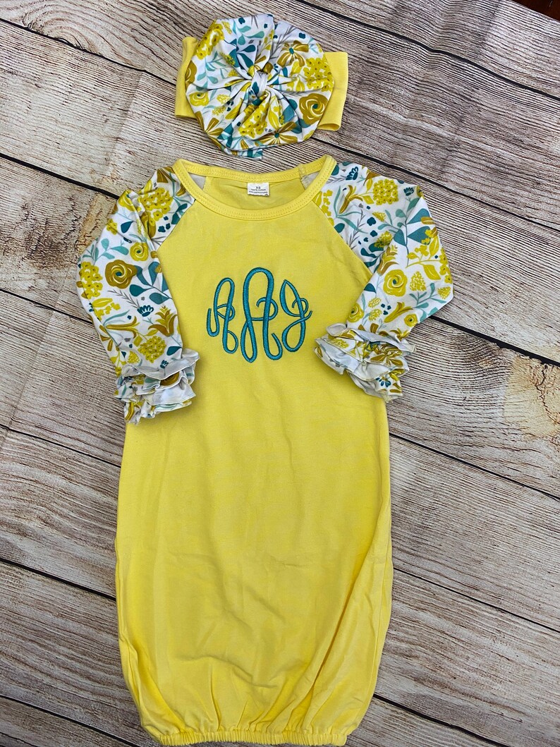 Baby Gown Baby Layette Gown Baby Girl Gown Coming Home Etsy