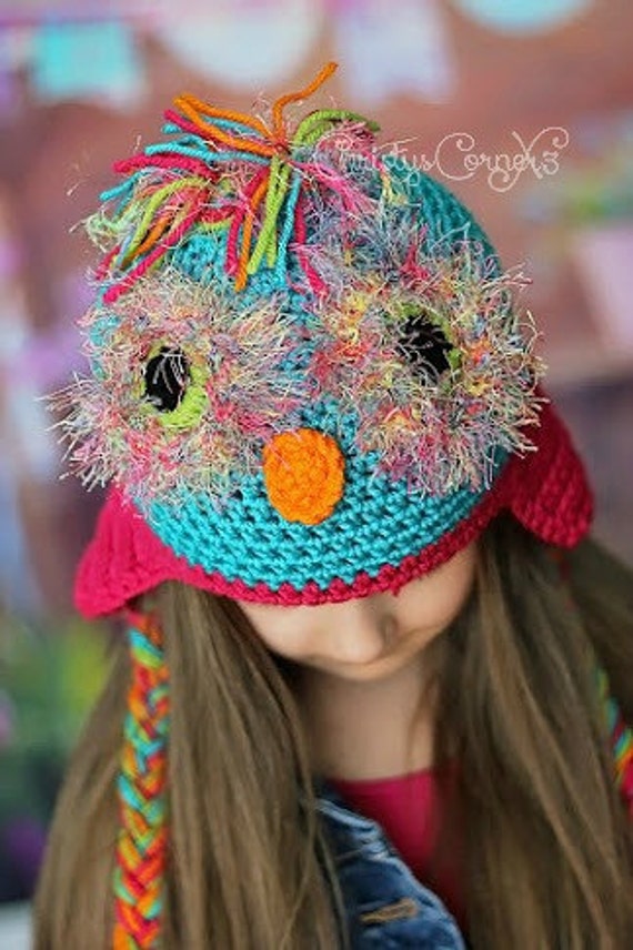 Crochet Owl Hat Owl Cap Woodland Hat Newborn Photo Prop Etsy