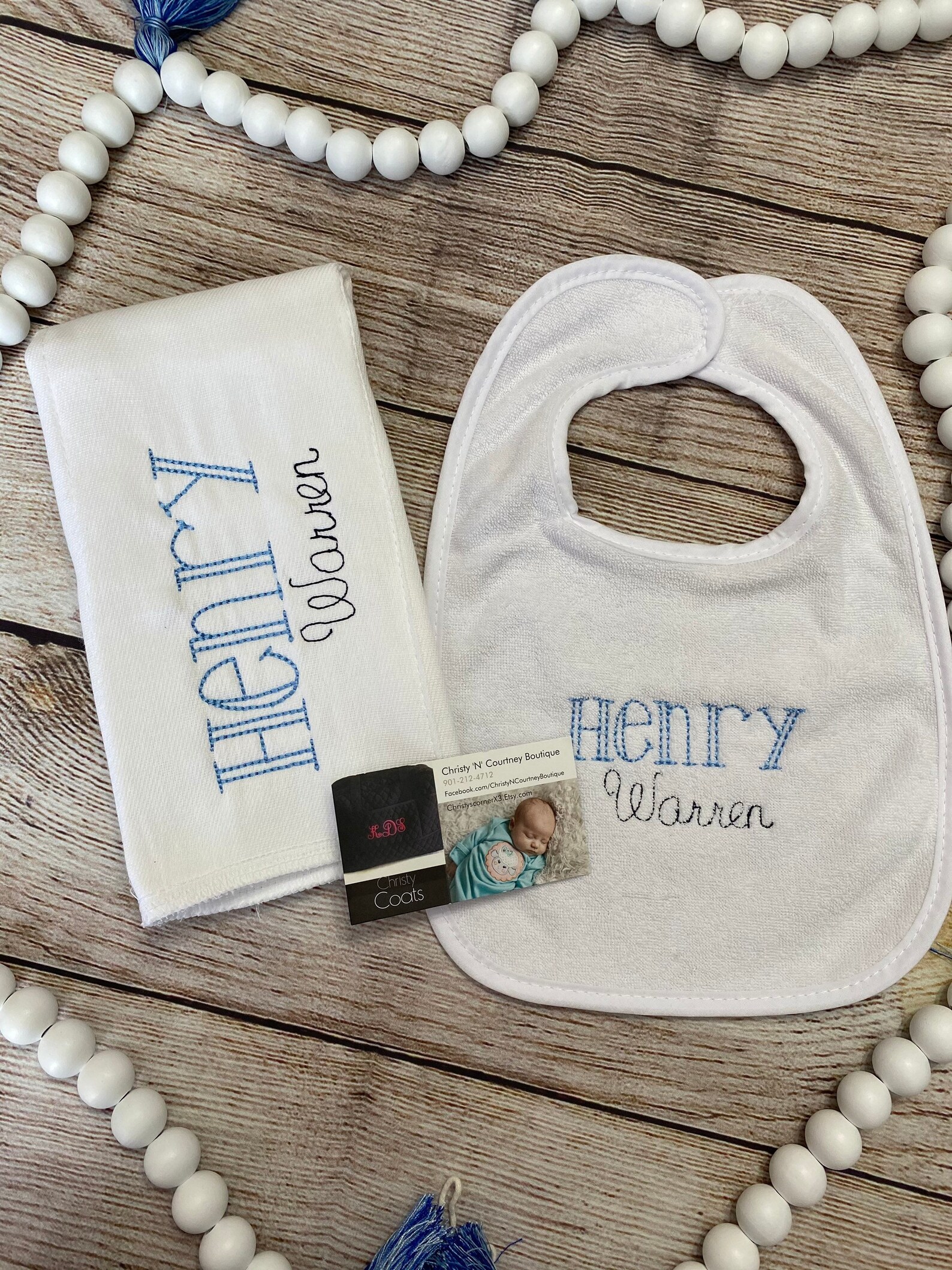 Monogrammed Burp Cloths Newborn Monogram Burp Cloth Boy Etsy