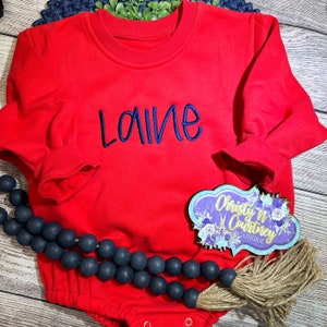 Personalized Sweatshirt Bubble, Oversize Sweatshirt Bodysuit with Name, Bubble Sweatshirt Bubble, Baby Toddler Sweatshirt, Monogram