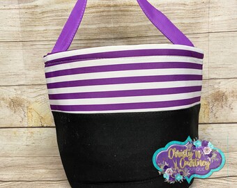 Halloween Tote, Halloween, Monogram Halloween Tote, Personalized Halloween Tote,  Trick or Treat Bag, Candy Bag, Halloween Bucket
