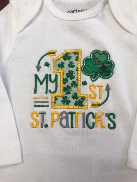 my first st patrick's day outfit boy