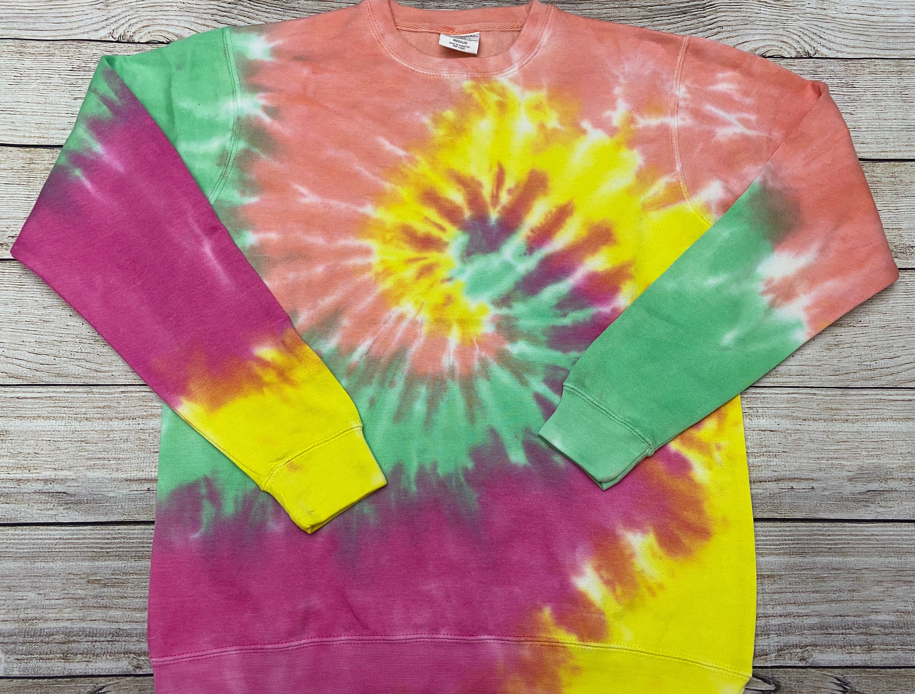 Monogrammed Tie-dye Sweatshirt Tie-dye Sweatshirt - Etsy