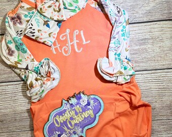 Baby Gown, Baby Layette Gown, Baby Girl Gown Coming Home Outfit, Baby Shower Gift, Monogram Baby Gown
