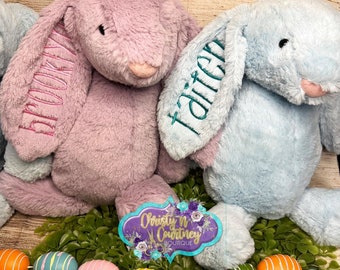 Monogrammed Bunny, Easter Bunny, Personalized Baby Gift, Personalized Bunny, Personalized Stuff Animal, Personalized Bunny Rabbit