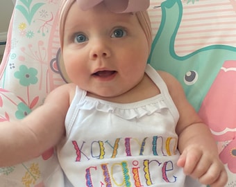 Personalized Girl Shirt, Scallop Personalized Girls Shirt, Back to School Embroidered Shirt, Personalized Name, Custom Name Shirt, Birthday