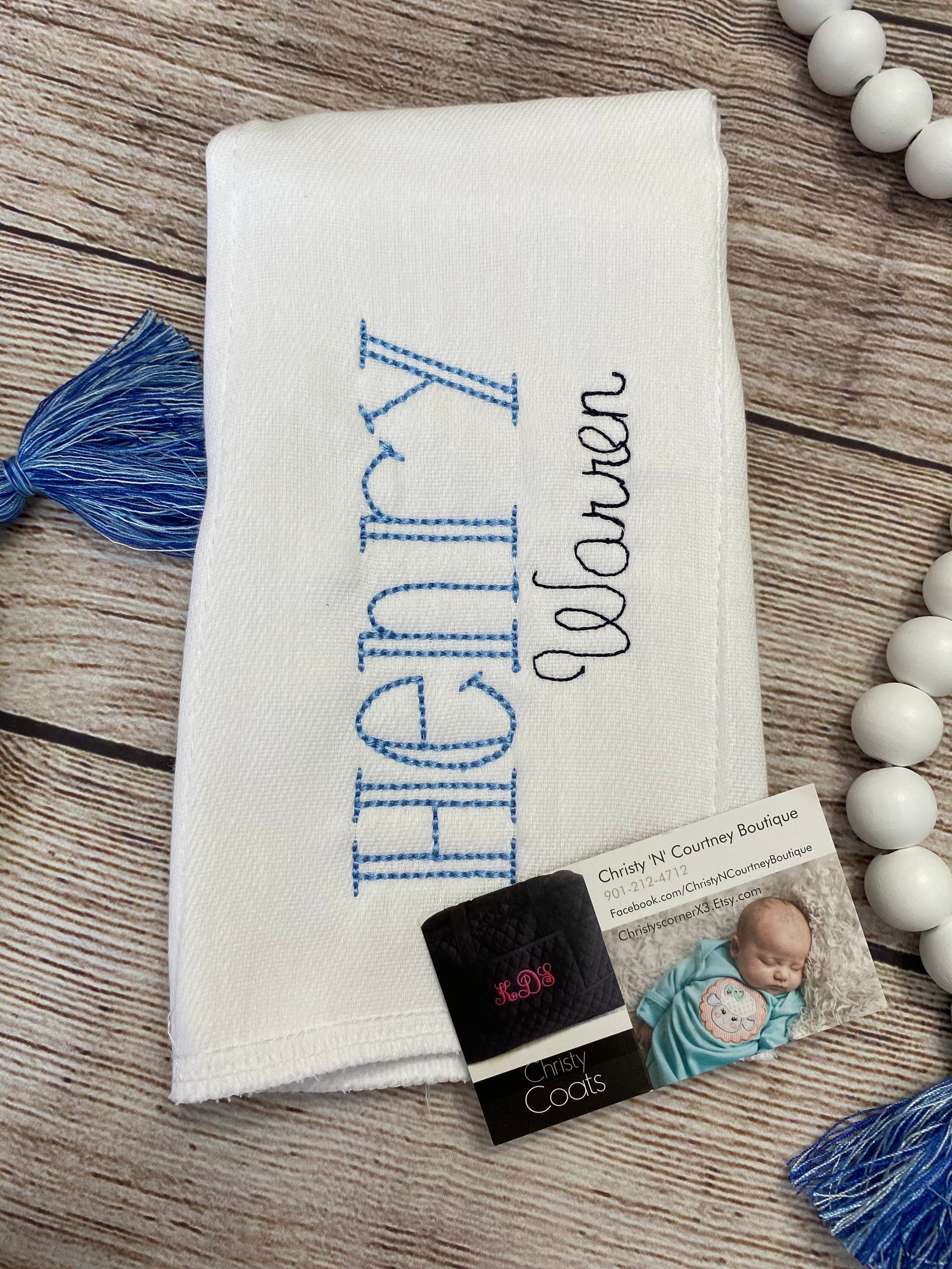 Monogrammed Burp Cloths Newborn Monogram Burp Cloth Boy Etsy