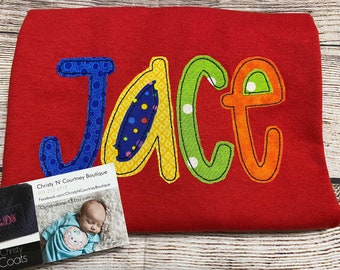 Boy Shirt, Personalized Boy Shirt, Applique Boy Shirt, Monogrammed Boy Shirt, Applique Name Shirt, Personalized Boy Shirt