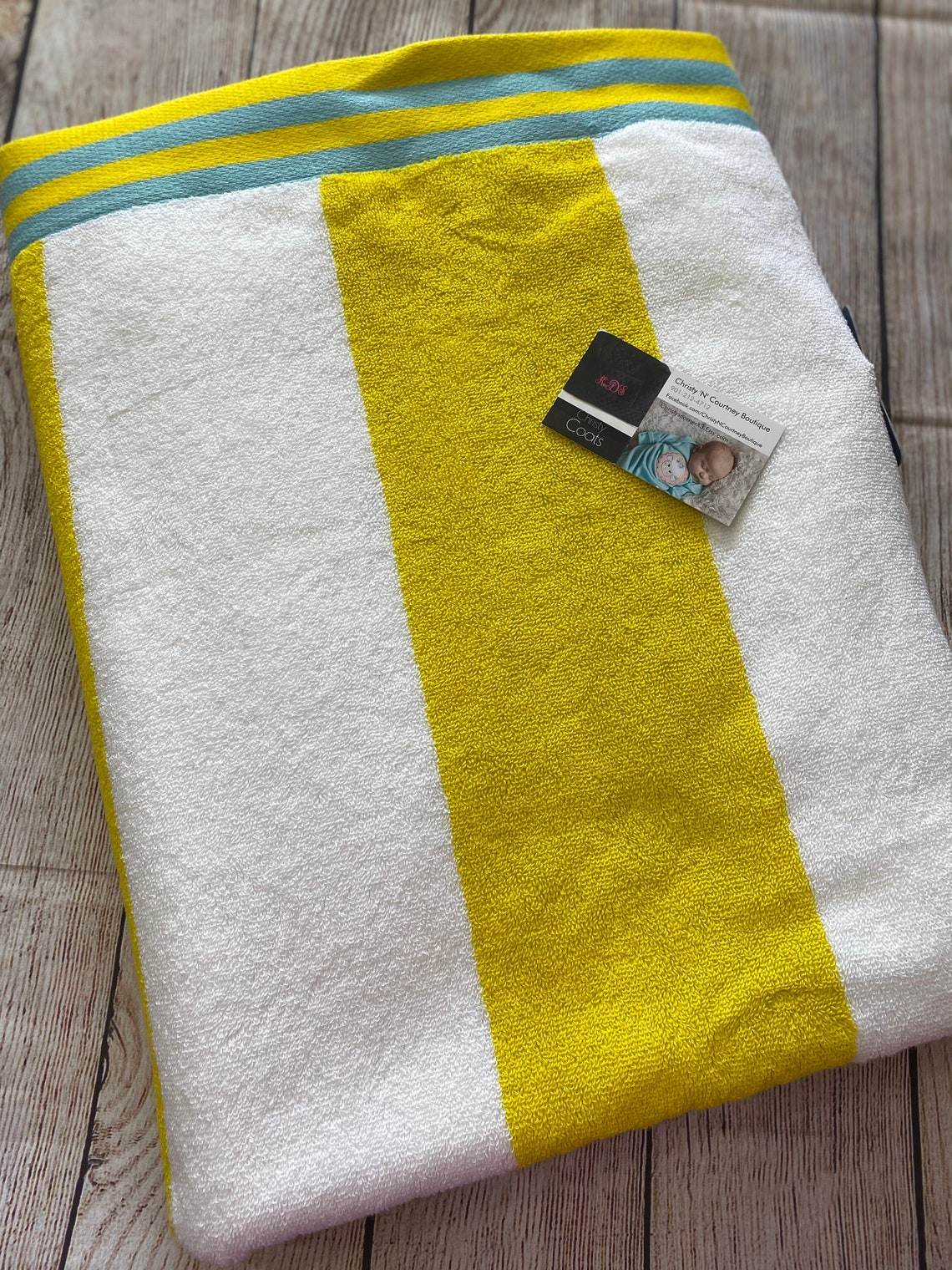 EXTRA LARGE Monogrammed Beach Towel Monogrammed Striped Beach Etsy