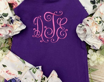 Baby Gown, Baby Layette Gown, Baby Girl Gown Coming Home Outfit, Baby Shower Gift, Monogram Baby Gown