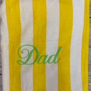 Monogrammed Beach Towels, Personalized Pool Towel, Monogrammed Beach Towel, Monogrammed Towel, Cabana Stripe Towel