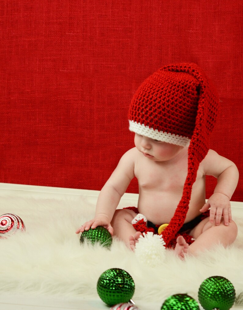 Christmas Hat & Diaper Cover Santa Hat Newborn Photo Prop - Etsy