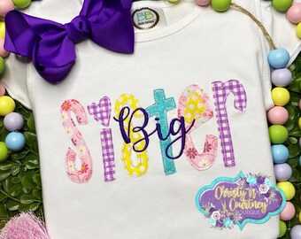 Sibling Shirts, Monogrammed, Personalized Sibling Outfits, Big Brother Shirt, Big Sister Shirt, Little Brother Shirt Gown, Siblings