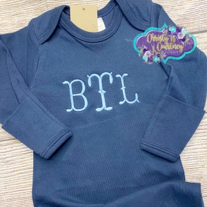 Personalized Baby Boy Gown, Monogram Gown, Embroidery Baby Shower Gift, Boy, Newborn Gown