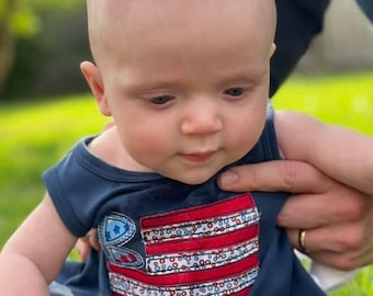 American flag Applique shirt, 4th of July Shirt, personalized, kids patriotic shirt, boys patriotic shirt, girls patriotic shirt, Monogram