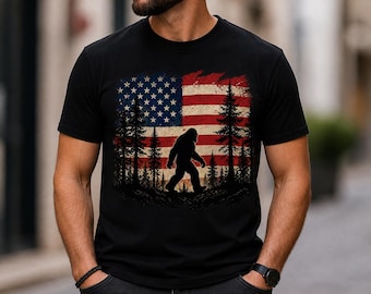 Bigfoot USA Flagge, Sasquatch 4. Juli Design (Digitaler Download)