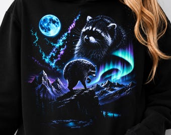 Jimothy Raccoon Shirt PNG, Seattle Feral Raccoon Tee, Retro Raccoon Moon PNG, Cottagecore Animal Shirt, Raccoon Lover Gift, Digital Download