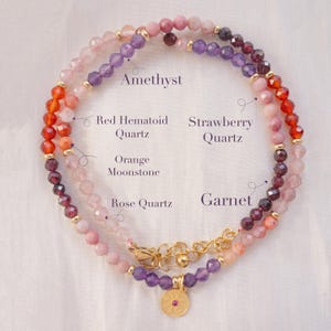 Fire Element Necklace  – Five Elements Jewelry,Natural Stone & Pearl ,Chinese Fengshui Minimalist