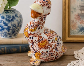 DANSK セージソング うさぎの置物 Dansk Porcelain Duck Figure | Sage Song Pattern | Blue Flowers