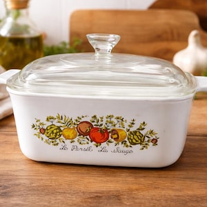 Vintage Pyrex Corning Ware Spice of Life Casserole Dish – Le Persil La Sauge P-4-B