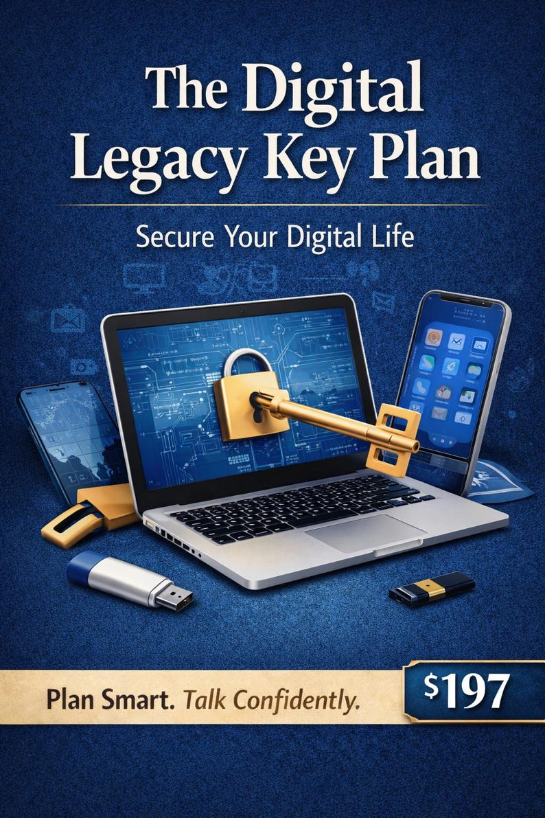The Digital Legacy Key Plan - Etsy