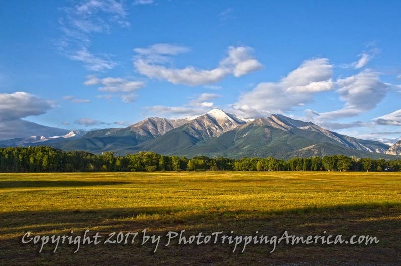 Mount Princeton, Mount Princeton Early Snow, Mountain, Colorado