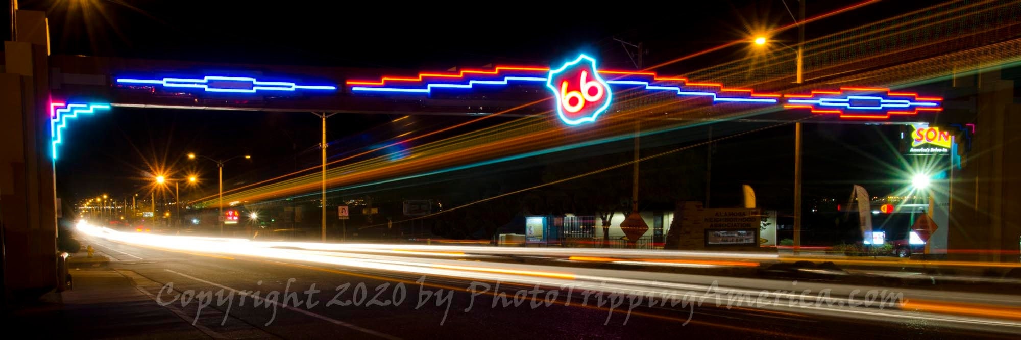 Route 66, Neon Sign, Mother Road, Albuquerque, New Mexico