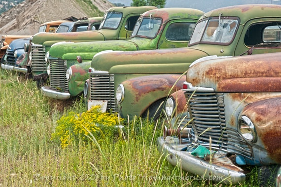 Old Trucks Vintage Truck Pickup Truck Antique | Etsy