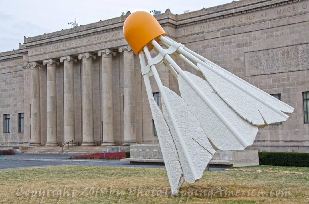 Nelson Atkins Museum, Shuttlecock, Kansas City, Museum, Yard Art, Birdie, Canvas Art, Photo on