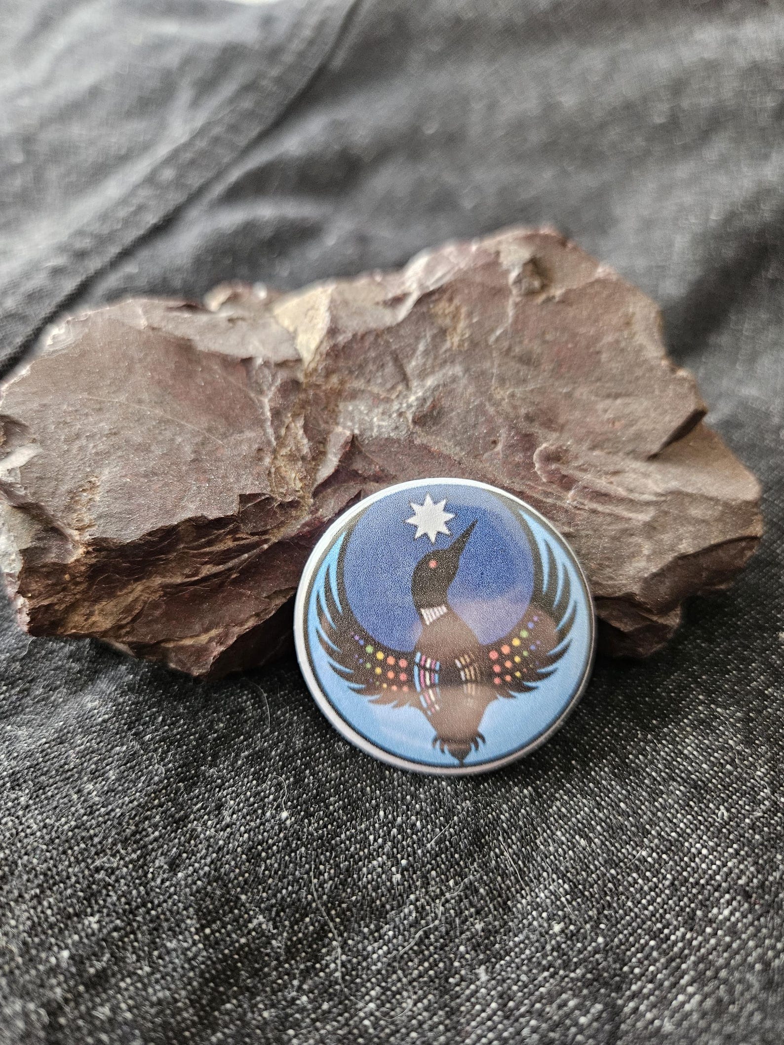 Rebel Loon Pattern Rainbow Rebel Loon Pin - Etsy