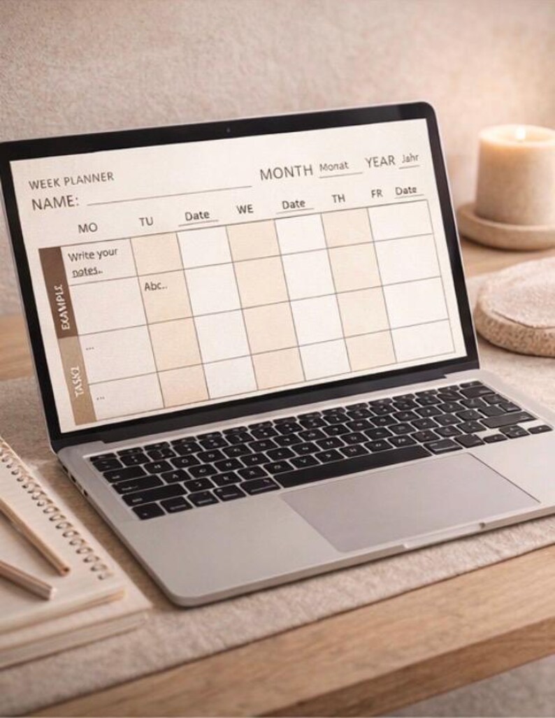Editable Student Weekly Planner | Aesthetic Study Planner Template ...